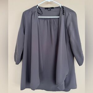 Forever 21 Charcoal Open Front Top